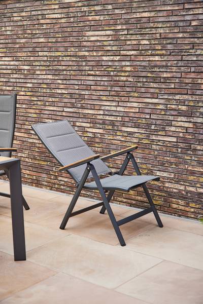Klappstuhl Paolbo Aluminium / PVC - Grau