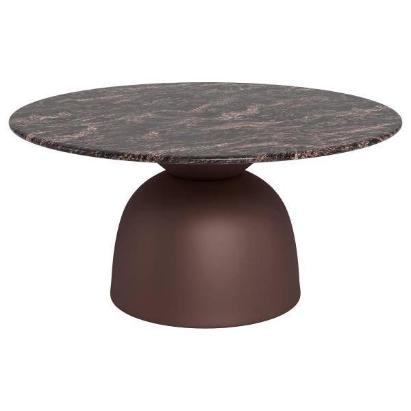 Couchtisch Torinn Marmor / Metall - Marmor Schwarz
