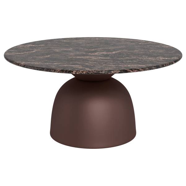 Couchtisch Torinn Marmor / Metall - Marmor Schwarz