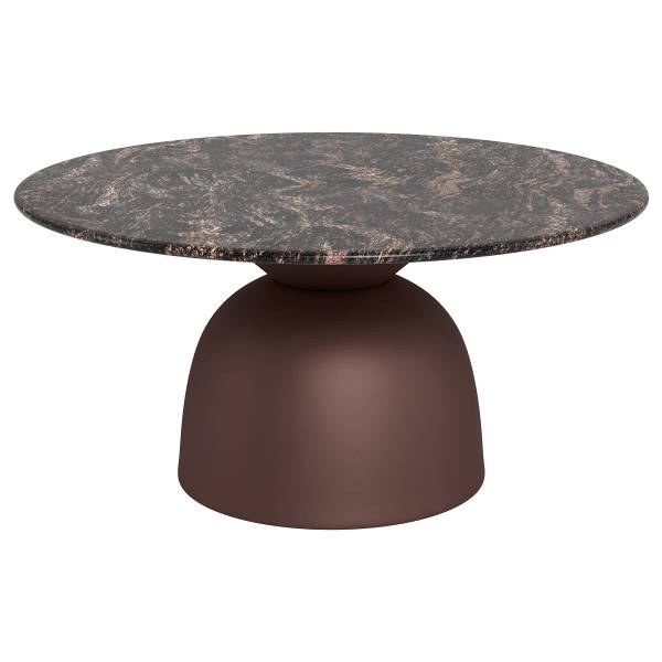 Couchtisch Torinn Marmor / Metall - Marmor Schwarz