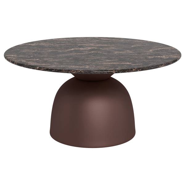 Couchtisch Torinn Marmor / Metall - Marmor Schwarz