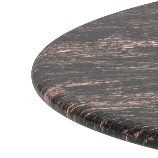 Couchtisch Torinn Marmor / Metall - Marmor Schwarz