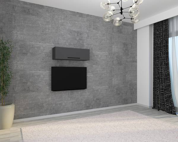 Hängeschrank Arila Typ A Anthrazit - Breite: 95 cm
