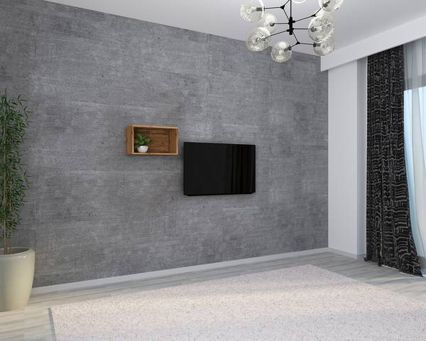 Wandregal Arila Eiche Sanremo Dekor