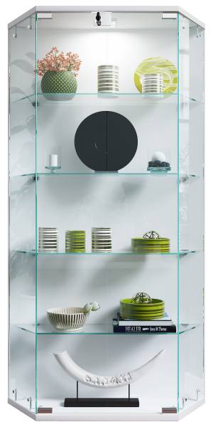 Hängevitrine Benila Weiß - 4