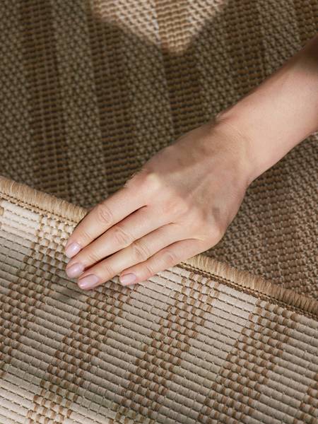 Outdoorteppich Linley Polypropylen - Beige / Braun - 120 x 170 cm