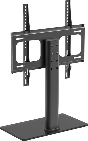 Tv-houder B-TTS metaal/glas - zwart/zwart glas - Breedte: 46 cm