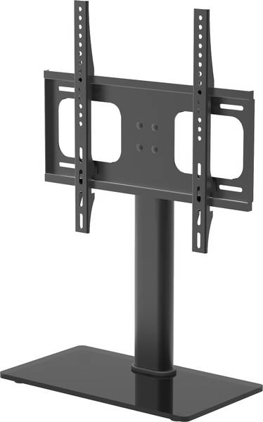 Tv-houder B-TTS metaal/glas - zwart/zwart glas - Breedte: 46 cm
