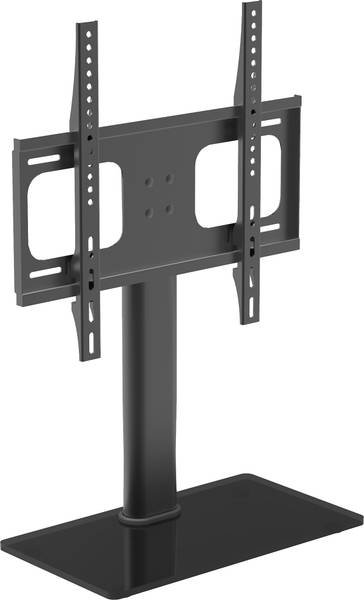 Tv-houder B-TTS metaal/glas - zwart/zwart glas - Breedte: 46 cm