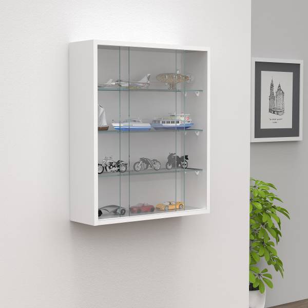 Hängevitrine Drivalo Weiß - 50 x 60 cm