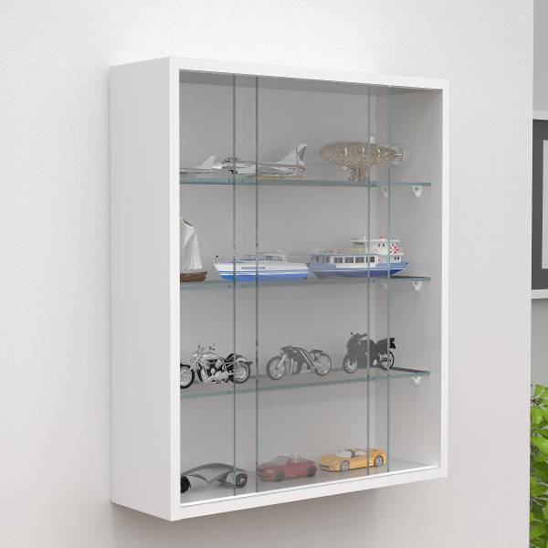 Hängevitrine Drivalo Weiß - 50 x 60 cm