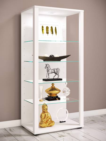 Regal Glasol mit Rückwand Weiß