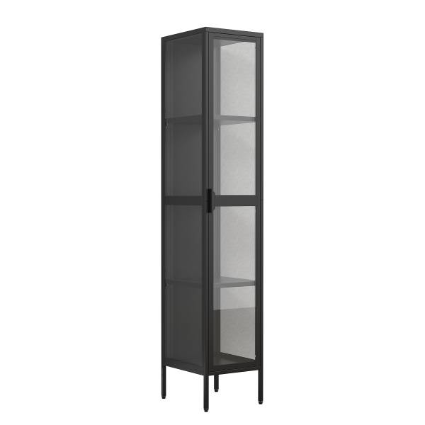Standvitrine Floka Schwarz