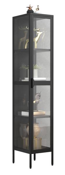 Standvitrine Floka Schwarz