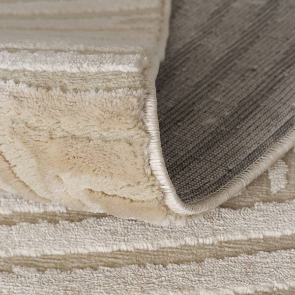 Kurzflorteppich Rio Typ D Webstoff - Beige - 80 x 150 cm