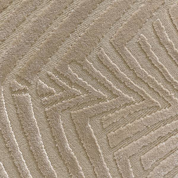 Kurzflorteppich Rio Typ D Webstoff - Beige - 80 x 150 cm