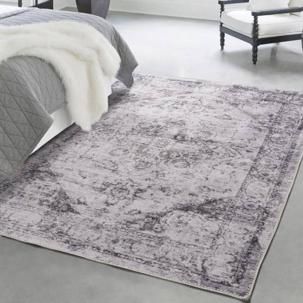 Laagpolig vloerkleed Vintage 3510 geweven stof - 80 x 150 cm