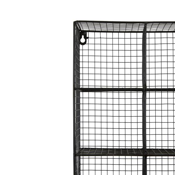 Tassenregal MUGO eckig Metall - Schwarz - 40 x 50 cm