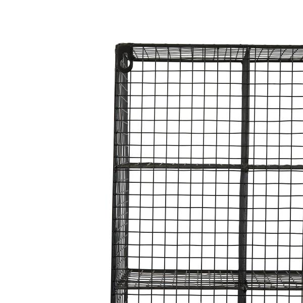 Tassenregal MUGO eckig Metall - Schwarz - 40 x 50 cm
