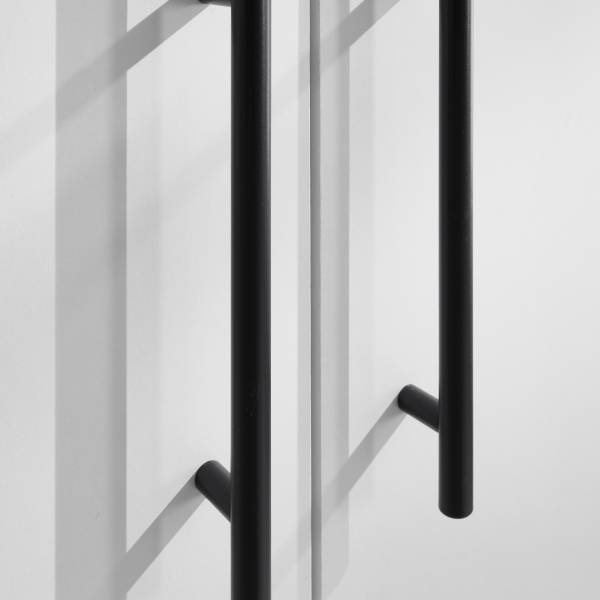 Cucina Lobbach larga 270 cm Bianco / Effetto rovere - Senza utensili di cucina