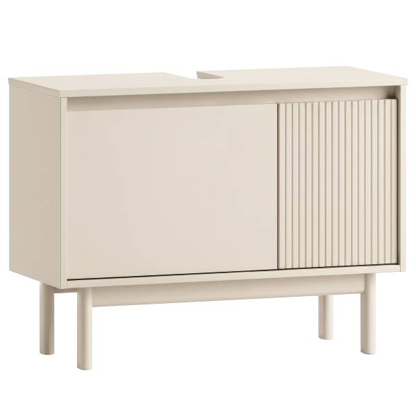 Massiver Waschbeckenunterschrank CAVAUni Beige