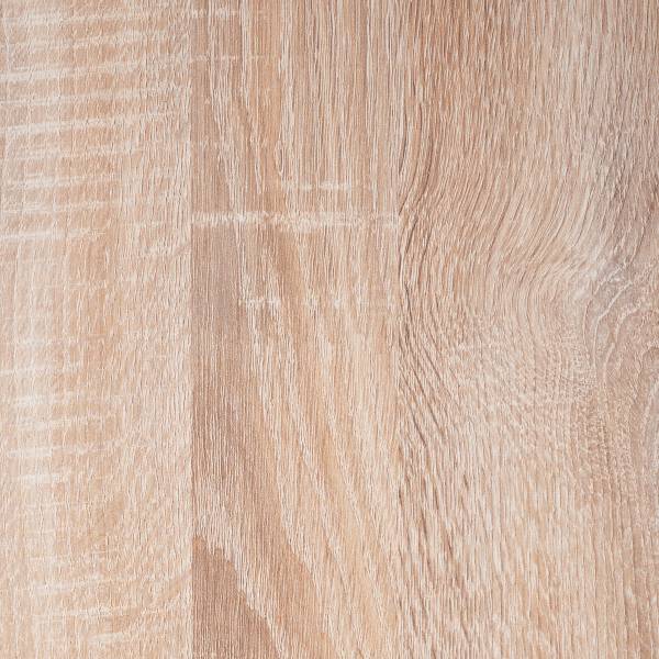 Hoek-keukenblok Merle wit/grof gezaagde eikenlook - wit/grof gezaagde eikenhouten look - Breedte: 310 cm