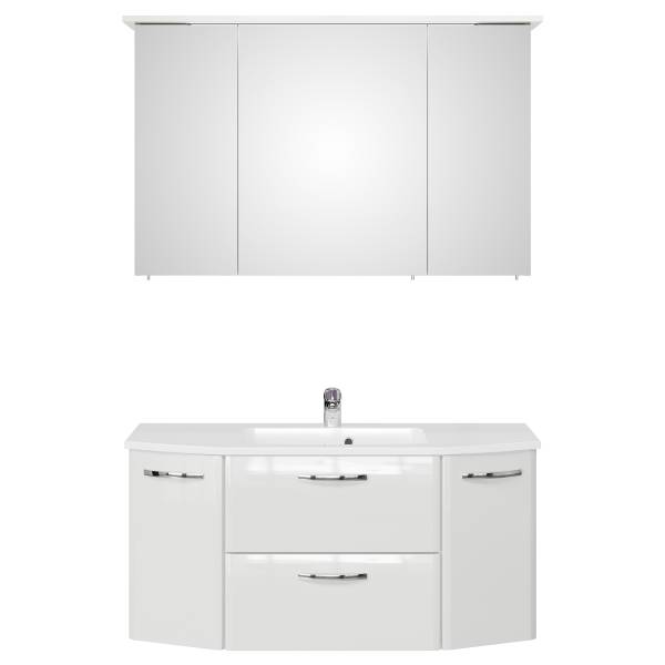 Badset Quickset 326 2-teilig Keramik Hochglanz Weiß / Weiß