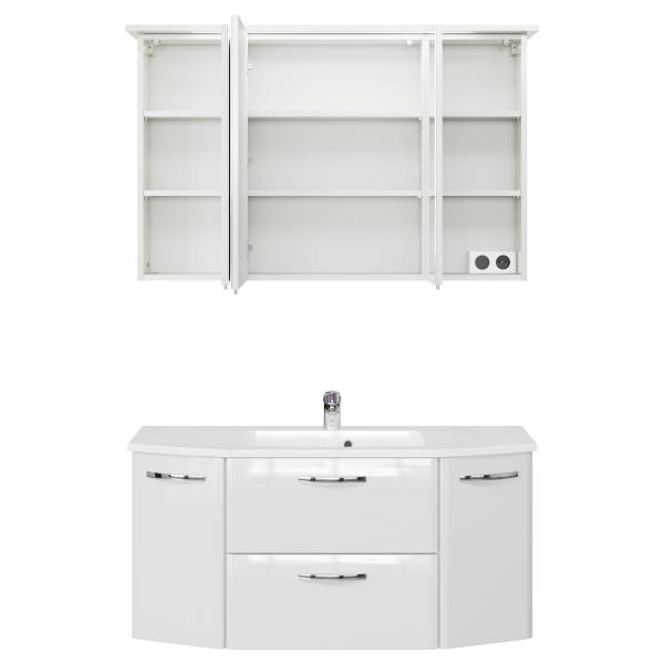 Badset Quickset 326 2-teilig Keramik Hochglanz Weiß / Weiß