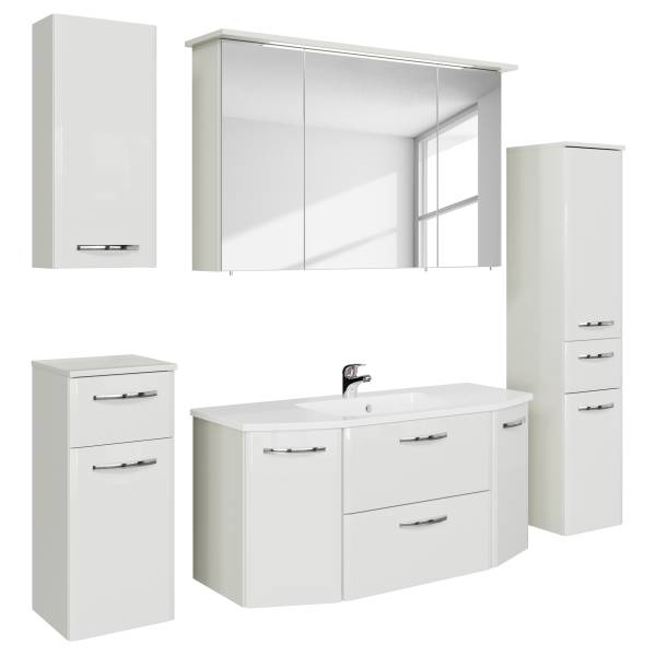 Ensemble composé de bain Quickset 326 5 Blanc brillant / blanc mat
