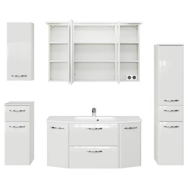 Ensemble composé de bain Quickset 326 5 Blanc brillant / blanc mat