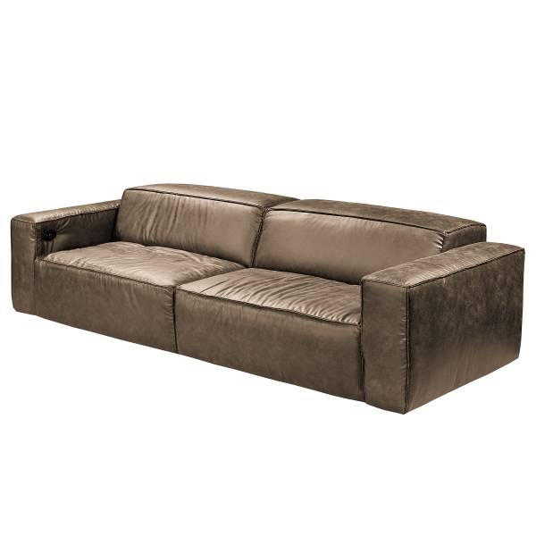 Big-Sofa Eresi Microfaser Taeko: Dunkelbraun - Funktion links