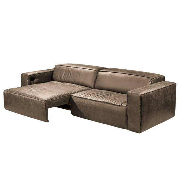 Big-Sofa Eresi Microfaser Taeko: Dunkelbraun - Funktion links
