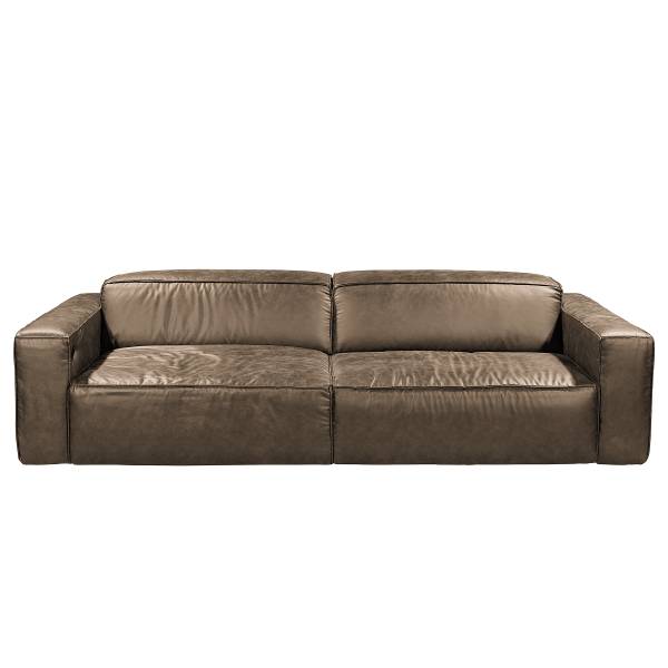 Big-Sofa Eresi Microfaser Taeko: Dunkelbraun - Funktion links