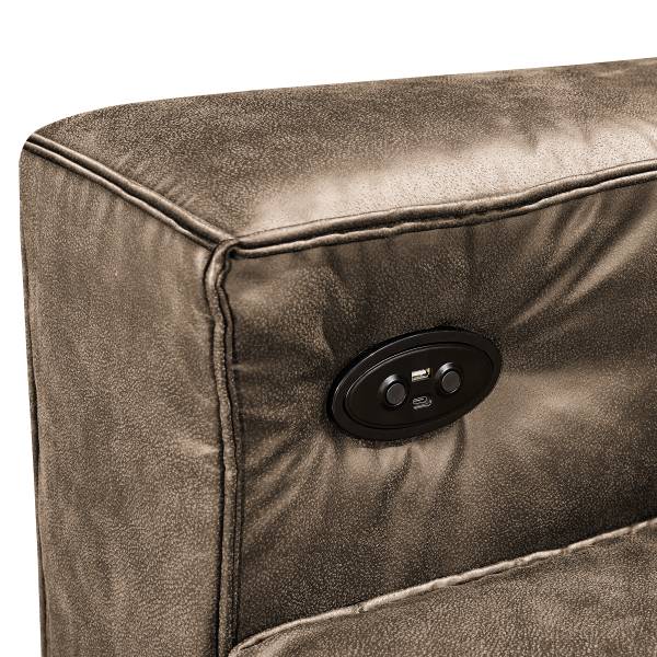Big-Sofa Eresi Microfaser Taeko: Dunkelbraun - Funktion links