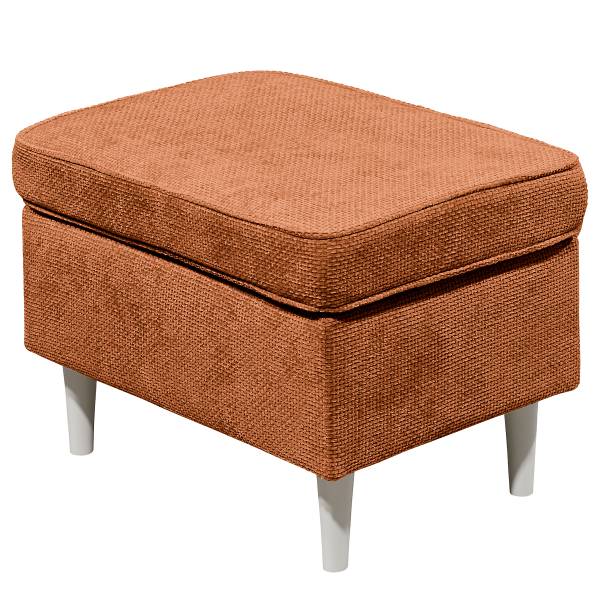 Polsterhocker Orian Chenille Edisa: Kupfer