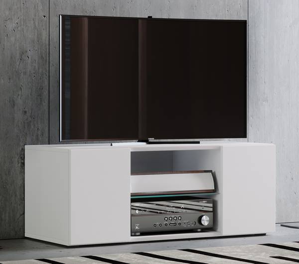 Tv-meubel Lowina wit - Breedte: 95 cm