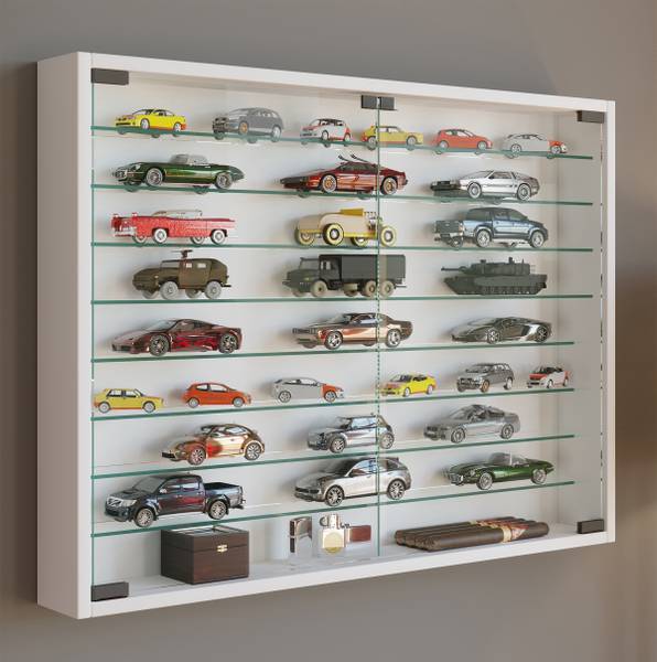 Hängevitrine Mandosa XXL Weiß