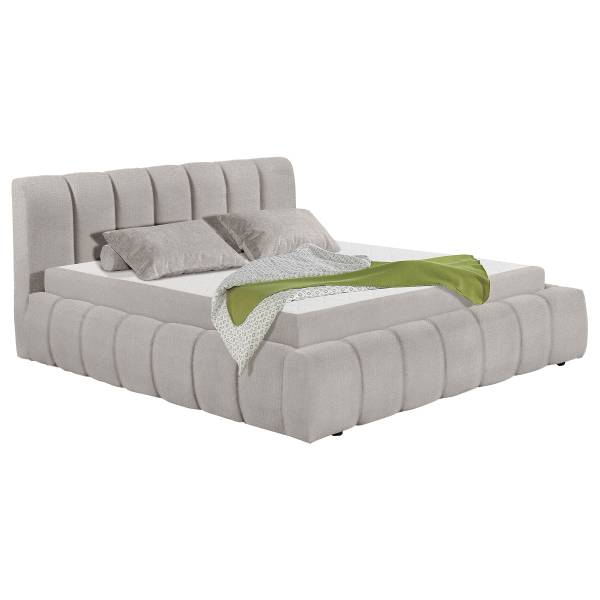 Polsterbett Noripo Chenille Triss: Silber