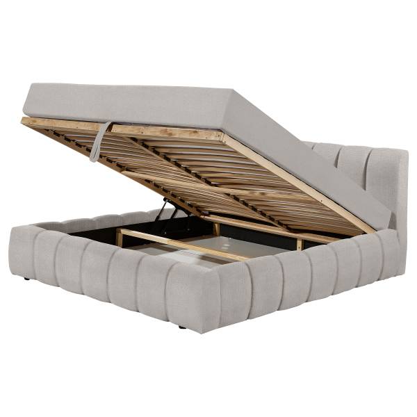 Polsterbett Noripo Chenille Triss: Silber