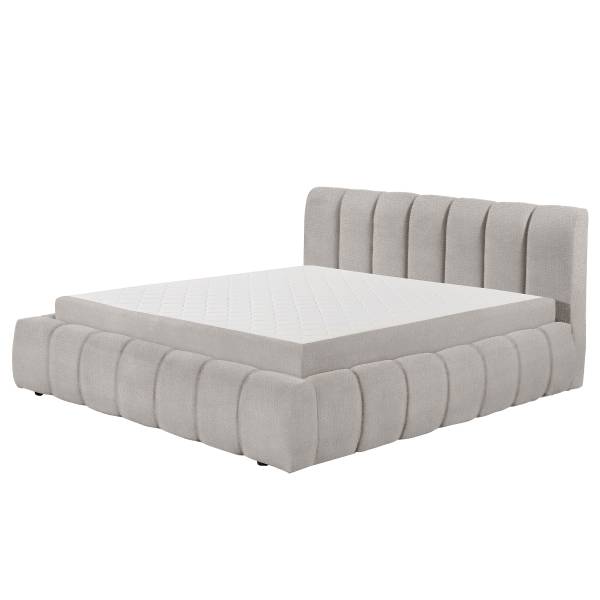 Polsterbett Noripo Chenille Triss: Silber