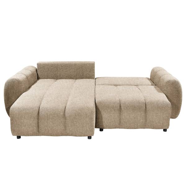 Ecksofa Victo mit Schlaffunktion Chenille Edisa: Taupe