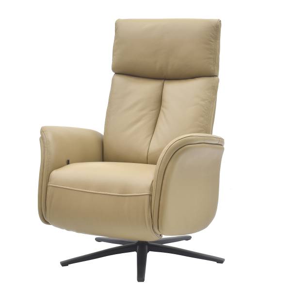 Relaxsessel SORELLO Lederfaserstoff Lenio: Beige