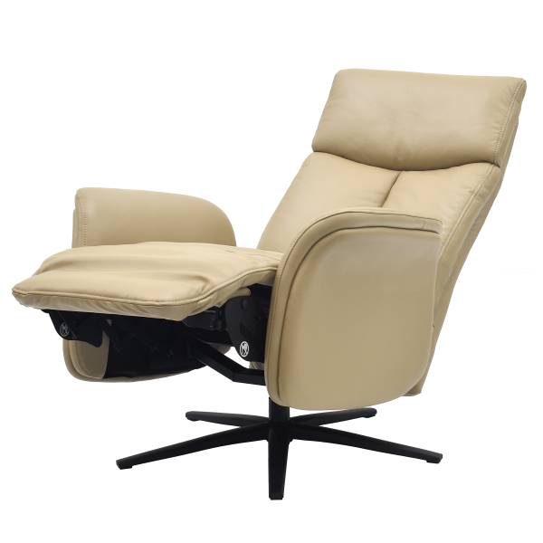 Relaxsessel SORELLO Lederfaserstoff Lenio: Beige