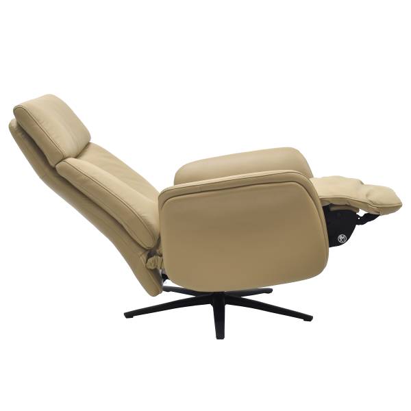 Relaxsessel SORELLO Lederfaserstoff Lenio: Beige