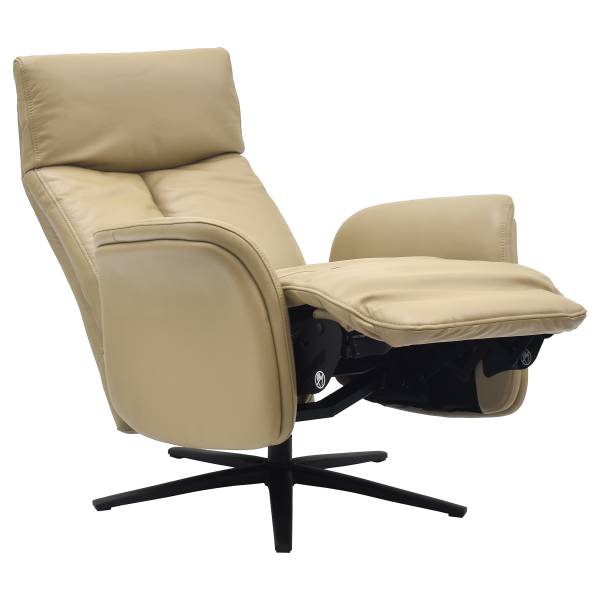 Relaxsessel SORELLO Lederfaserstoff Lenio: Beige