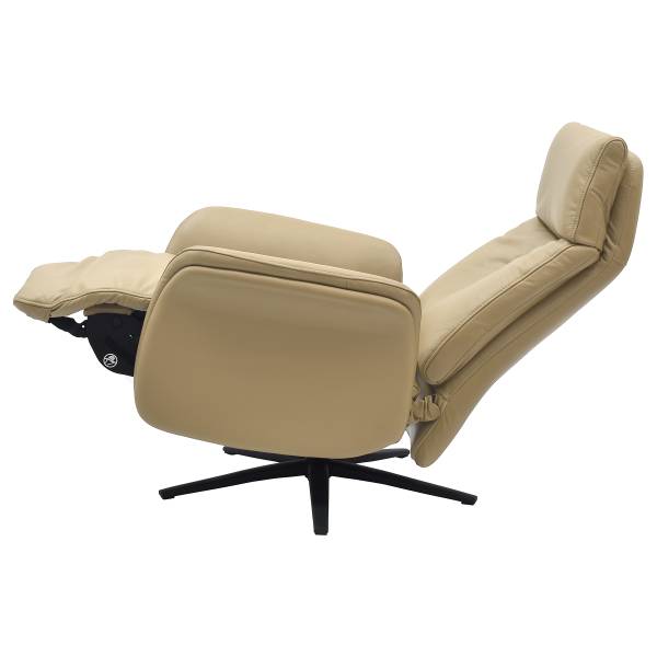 Relaxsessel SORELLO Lederfaserstoff Lenio: Beige