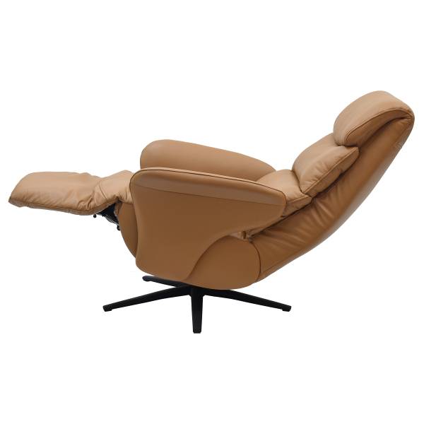 Relaxsessel MELVION Lederfaserstoff Lenio: Braun