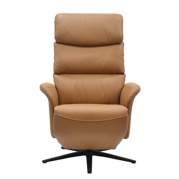 Relaxsessel MELVION Lederfaserstoff Lenio: Braun