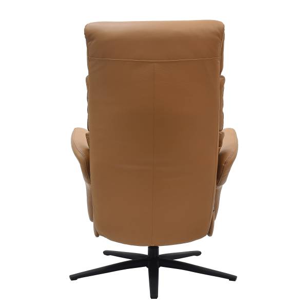 Relaxsessel MELVION Lederfaserstoff Lenio: Braun