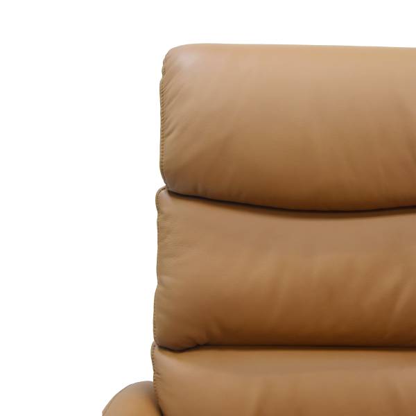 Relaxsessel MELVION Lederfaserstoff Lenio: Braun